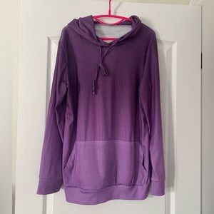 Women purple hoodie never worn size L (slightly oversized)